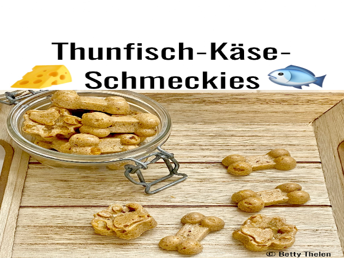 Backen für Hunde Thunfisch mit Käse 